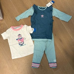 New - Adidas Baby Owl set - 9-12M